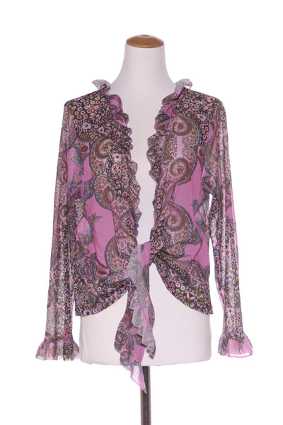 TCD (NZ) Ruffle paisley print mesh cardi! 18