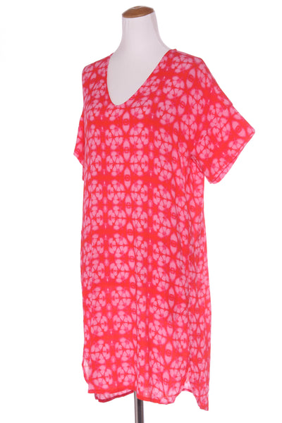 BRIARWOOD - Pink/orange printed dress + pockets! 12