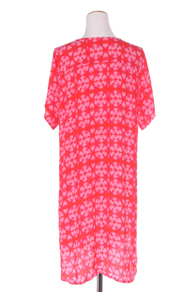 BRIARWOOD - Pink/orange printed dress + pockets! 12