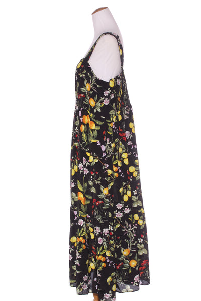 STUDIO CURVE (LN) Floral citrus + strawberry midi dress! 16