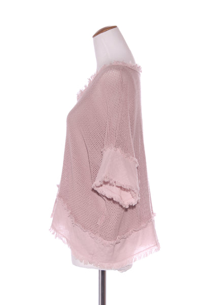 MADE IN ITALY (ITA) Cotton net mesh top! 10-14