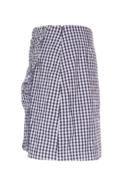 MAX (LN) Organic cotton gingham frill mini skirt! 10