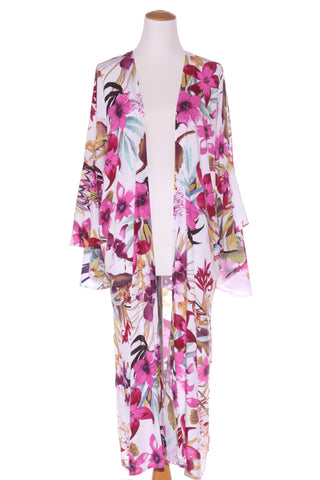 LIVE LIKE LIL - Floral rayon kimono duster! 8-16