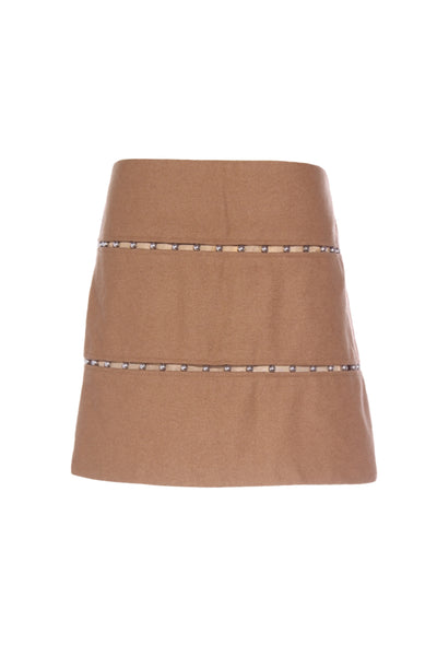TOPSHOP - Wool blend studded mini skirt! 12