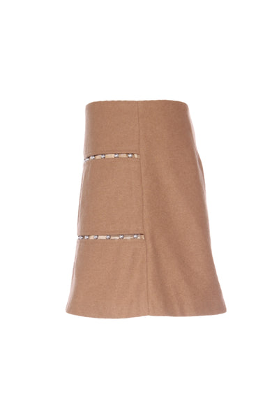 TOPSHOP - Wool blend studded mini skirt! 12
