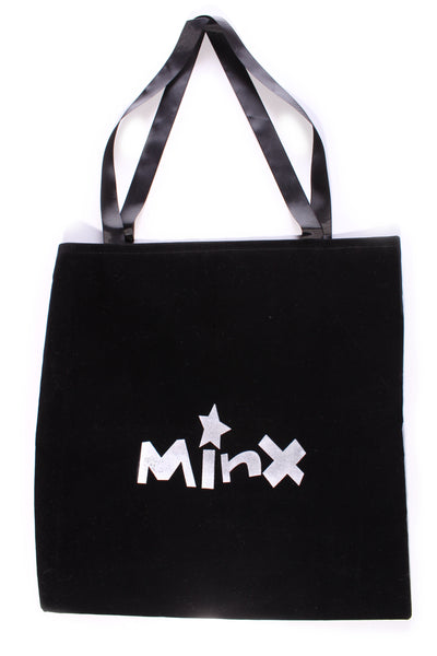 MINX - Black velvet shopping bag!