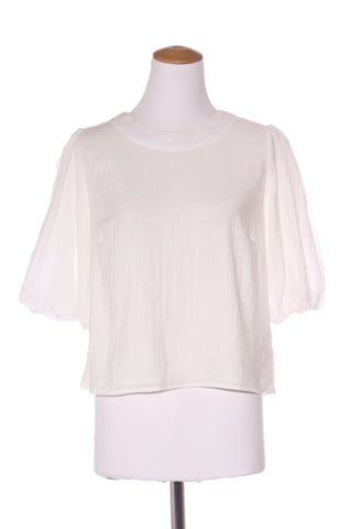 PAGANI (BN) "Voile" puff sleeve top! 12