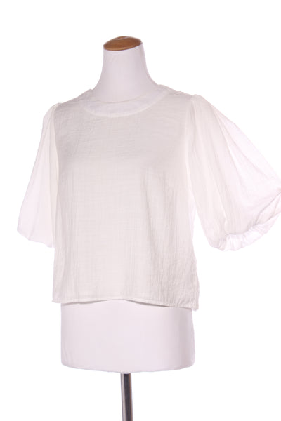 PAGANI (BN) "Voile" puff sleeve top! 12