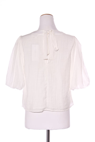 PAGANI (BN) "Voile" puff sleeve top! 12
