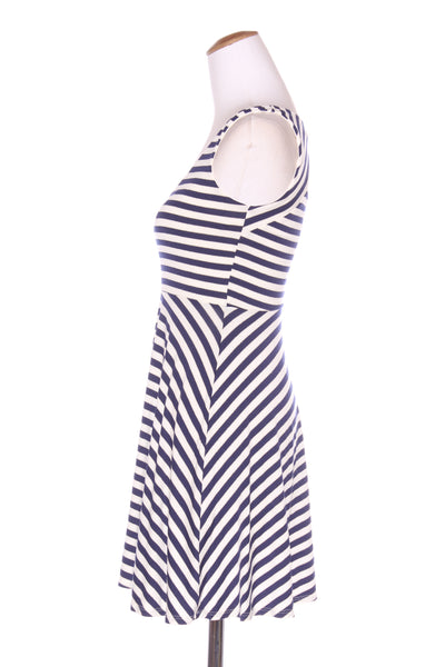 FOREVER NEW - Metallic stripe swing dress 8