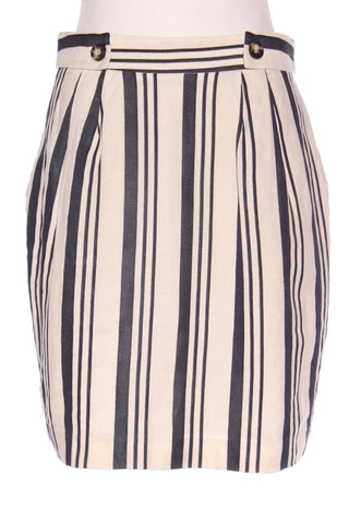 CUE (AU) Linen blend stripe mini skirt! 10