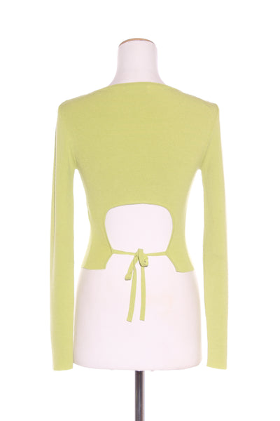 GLASSONS - Lime ecovero crop knit top! 10