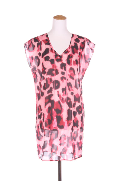AUGUSTINE "Kenzie tie" dress - Pink leopard! 6-10
