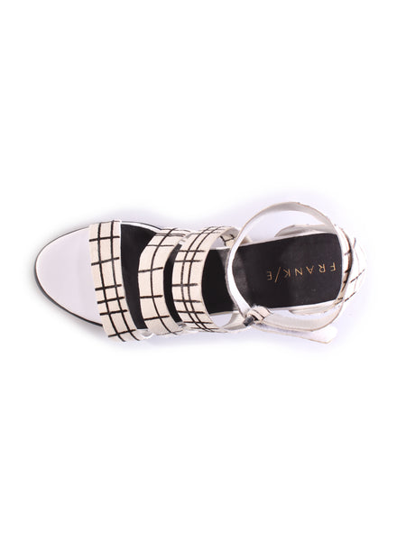 FRANKIE/4 - Pony fur leather block heels! 40