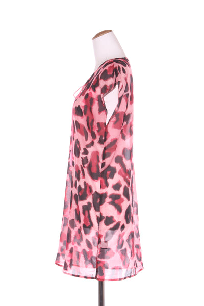 AUGUSTINE "Kenzie tie" dress - Pink leopard! 6-10