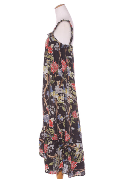CURATE By Trelise "Maxi on" zen garden linen dress! 10 Black
