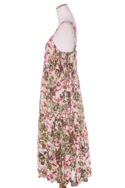 KIP & CO - Linen floral dress + pockets! 10-12