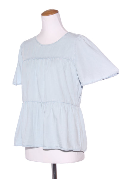 ZEST - Chambray tiered top! 12