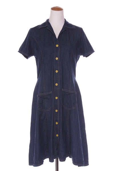 HOMEMADE? Fit & flare denim shirt dress! 12