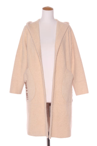 HWYZSE - Soft milk velvet hooded coatigan! 10-12