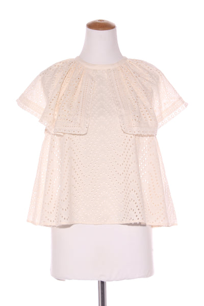 R.M.WILLIAMS - Broderie layered top - Cream! 14