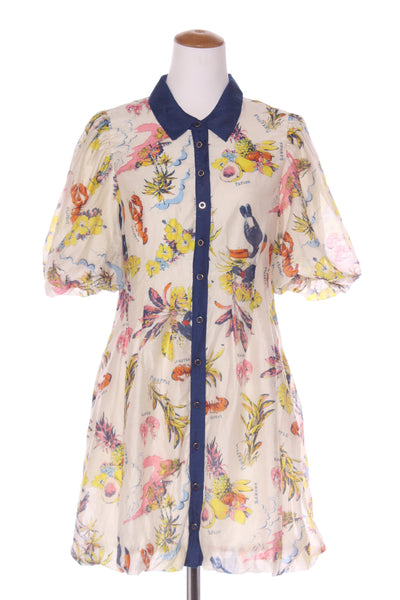 DOTTI - Lobster print bubble hem shirt dress! 12