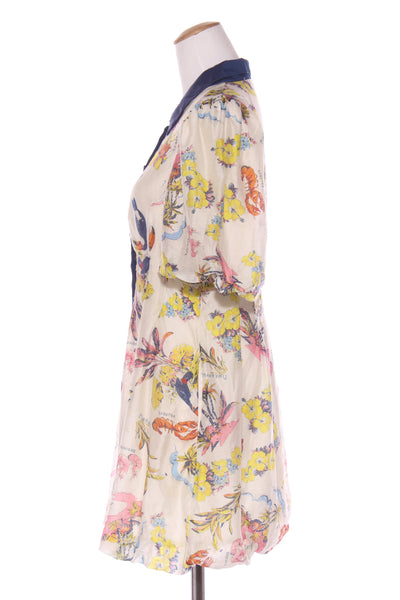 DOTTI - Lobster print bubble hem shirt dress! 12