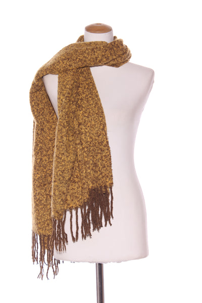 Super warm soft scarf - Mustard/brown!