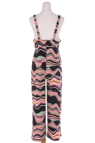 BLACK FRIDAY - Wave print cotton flare overalls! 12