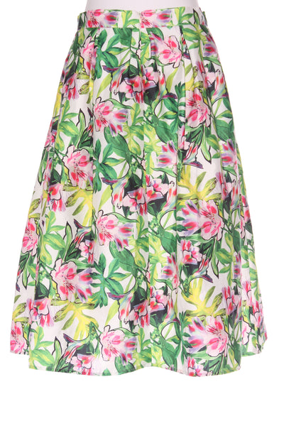 AUGUSTINE - Pleated floral midi skirt! 12