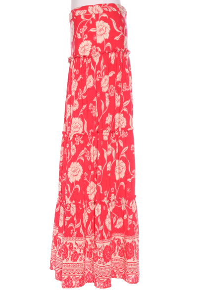 WHITE CLOSET - Tiered floral maxi skirt! 12