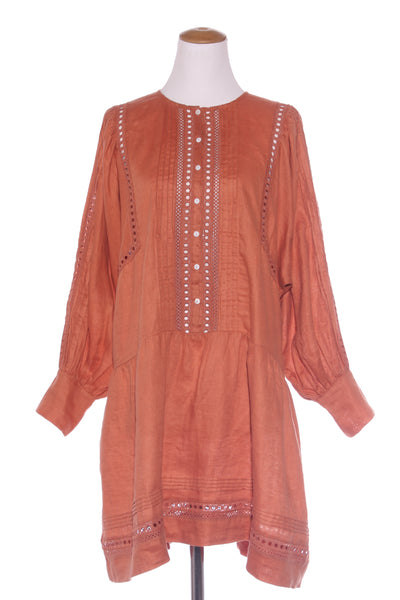ZOE KRATZMANN (LN) Linen Douse dress - Russett! 12-14