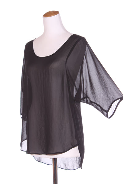 BETTIE MONROE (NZ) Chiffon scoop back top! 10