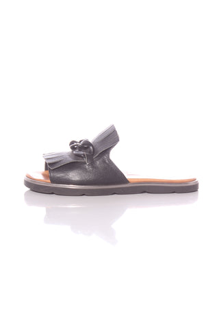 RILASSARE - Tumult chain detain leather sandals! 40