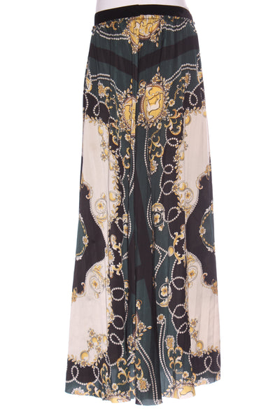 ZARA - Scarf print pleated midi skirt! 10