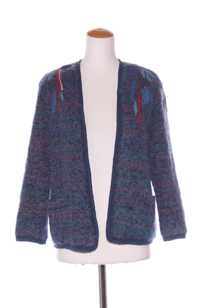 ROSEMARIE MULLER (NZ) Vintage mohair + leather applique jacket! 14