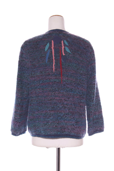 ROSEMARIE MULLER (NZ) Vintage mohair + leather applique jacket! 14