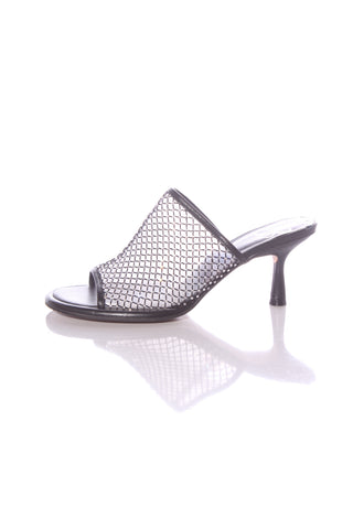 TED BAKER "Celya crystal mesh" heeled mules! 41