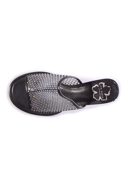 TED BAKER "Celya crystal mesh" heeled mules! 41
