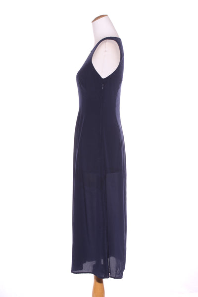 LIAM (NZ) Navy silk midi dress! 8
