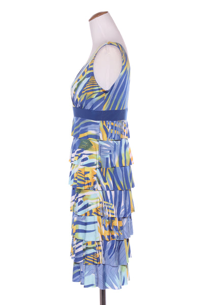 FRANK LYMAN - Tiered print dress! 10