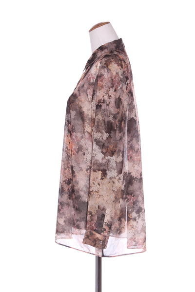 MACJAYS - Micro blossom print sheer shirt! 18