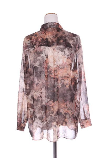 MACJAYS - Micro blossom print sheer shirt! 18
