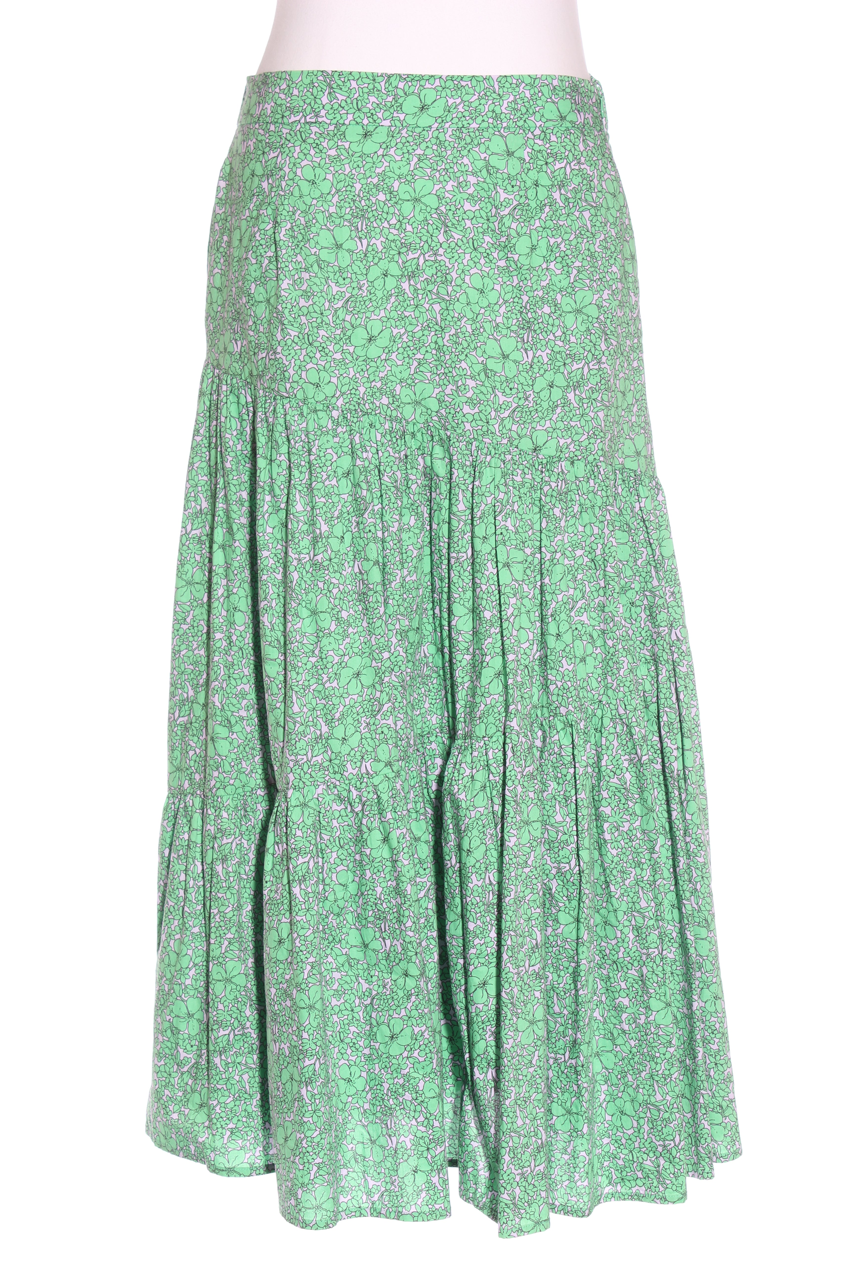 Green maxi skirt best sale 08