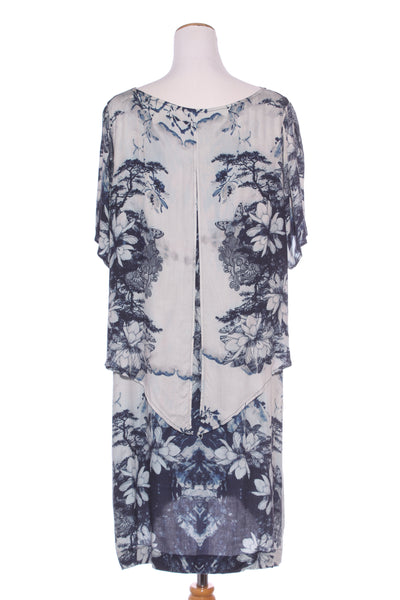 OBI (NZ) Ink floral print layer dress! 20