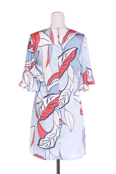 ANDREA MOORE - Abstract print dress - Powder blue! 10