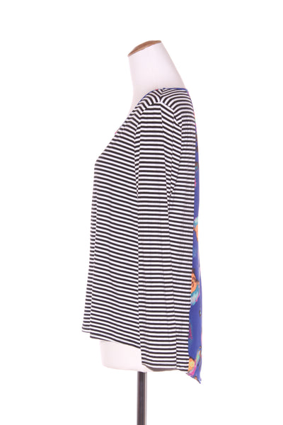 CHARLO - Abstract print panel L/S stripe top! 12