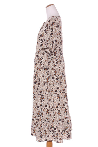 ET ALIA - Brown floral midi dress! 12