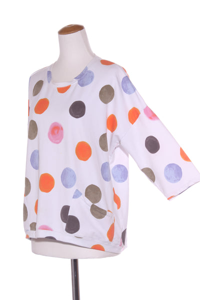 VIRTUELLE - Organic cotton spot print top! 12-14