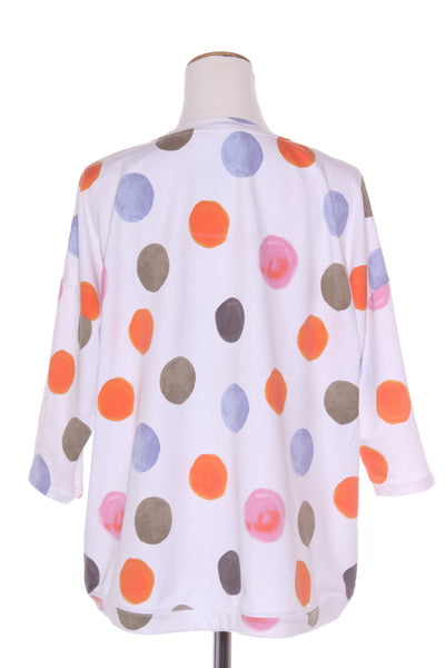 VIRTUELLE - Organic cotton spot print top! 12-14